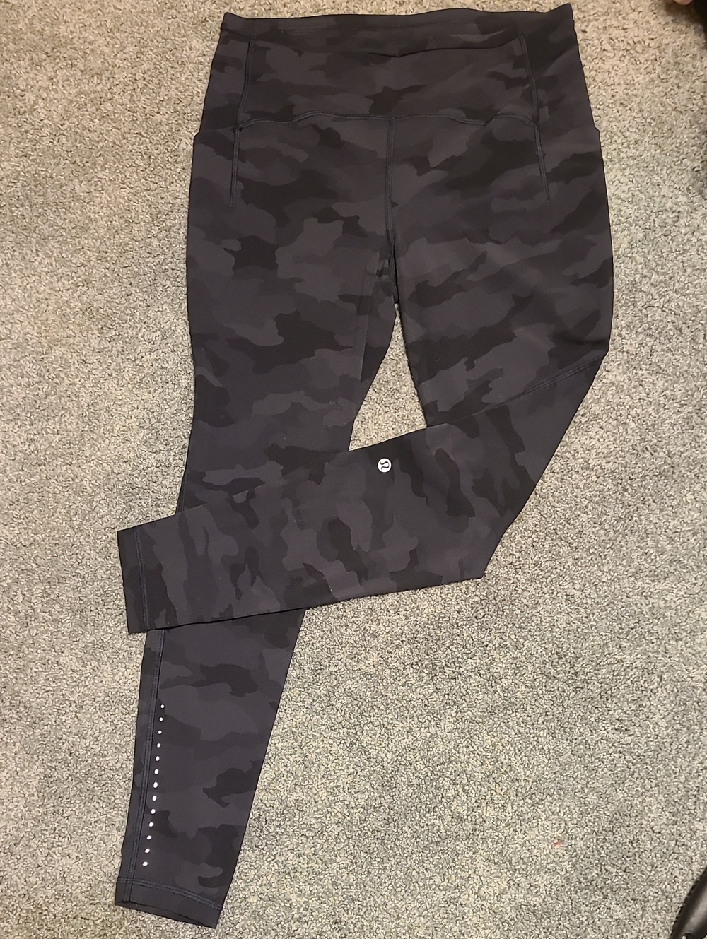lululemon athletica Black Camo Leggings
